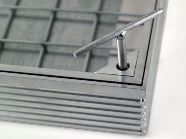 Golvlucka Aluminium 700x700 för ingjutning - Bild 3