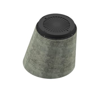 Betongkona Dim.900/600 mm med lätt brunnslock